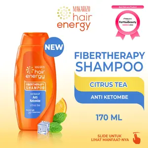 Makarizo Hair Energy Fibertheraphy Shampoo Anti Dandruff Citrus Tea 170mL / Haircare / Perawatan / Conditioner Sampo / Membersihkan Ketombe / Extract