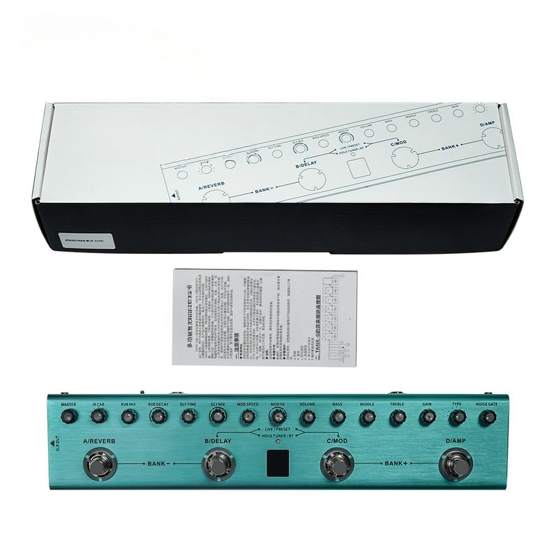 Bàn đạp đa hiệu ứng guitar G xe tăng, YUIMER, Phiên bản mới nhất, Tương thích với M-VAVE và xe tăng B, Bàn đạp bass, Hiệu ứng bộ lọc 8