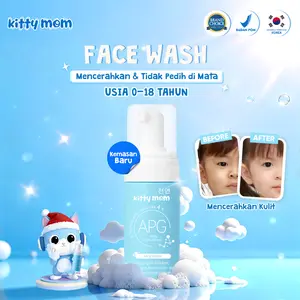 Kitty Mom Face Wash Sabun Cuci Muka Anak | Facial Foam Pembersih Wajah Bruntusan Jerawat Bayi Anak Remaja | Baby Skincare | Perawatan Kulit Sensitif
