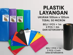 Plastik Layangan berbagai warna 120cm x 100cm Tebal 0,5mm Kuat Tidak Transparan Waterproof Premium Quality