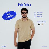 Gambar KOZE Polo Cotton Combed 24S Beige - Kaos Polo Pria - M dari koze shop Kota Administrasi Jakarta Timur 1 Tokopedia
