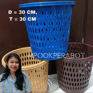 KERANJANG SAMPAH UK SEDANG PER 3 PCS BAHAN PLASTIK TEBAL !!