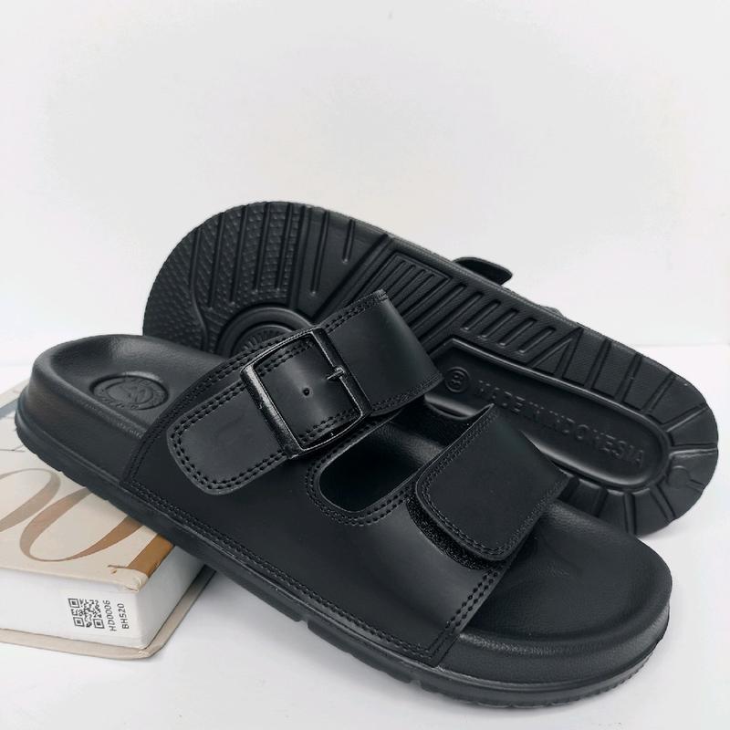 Sandal Kulit Pria Wolfer Anti Slip (Ringan )Kasual Gaya Trendy 1