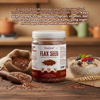 Gambar NUTIVER Organic Flaxseed India Premium 100% Original | Flax Seed India | Flaxseeds Biji Rami India Organik | Super Food Kaya Manfaat - 100gr dari NUTIVER.ID Kota Tangerang Selatan 2 Tokopedia