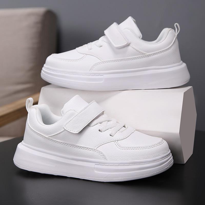 Product Introduction of Children Sneakers Boys Sports Shoes Breathable Lightweight Casual Daily School Kids Shoes Running Walking Sneakers All White 33
