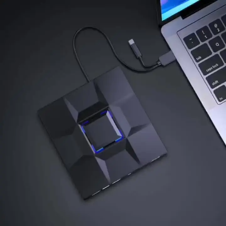 External USB3.0 Optical Drive, External Mobile DVD Burner High-definition Player, Portable CD/VCD/DVD Player, Nine-grid Style Burner, For Burning, Reading, And Playing On Laptops And PCs.