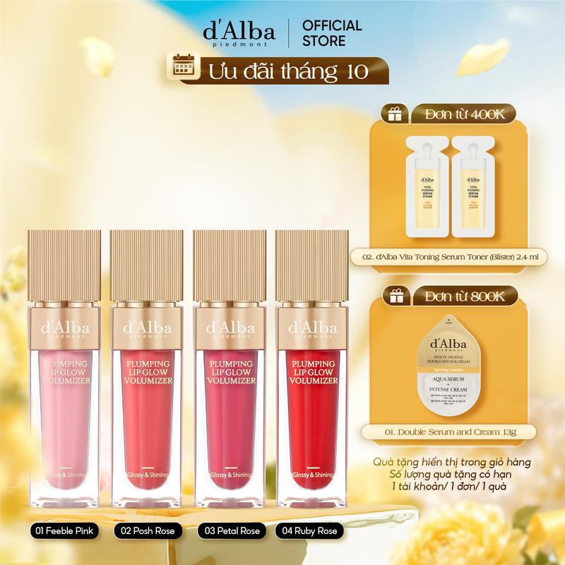 Son Bóng Làm Đầy Môi d'Alba Plumping Lip Glow Mood Volumizer 5ml