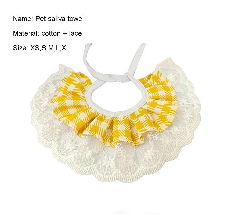Product Introduction of Lace Dog Cat Neckerchief Collar Vintage Scarf Pet Bib Dog Cat Tie Lace Collar Bib Napkin 13