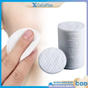 100PCS Kapas Wajah Bulat 3 Lapis Tebal Makeup Remover Toner Wajah Skincare Kapas Pembersih Wajah Facial Cotton Pads