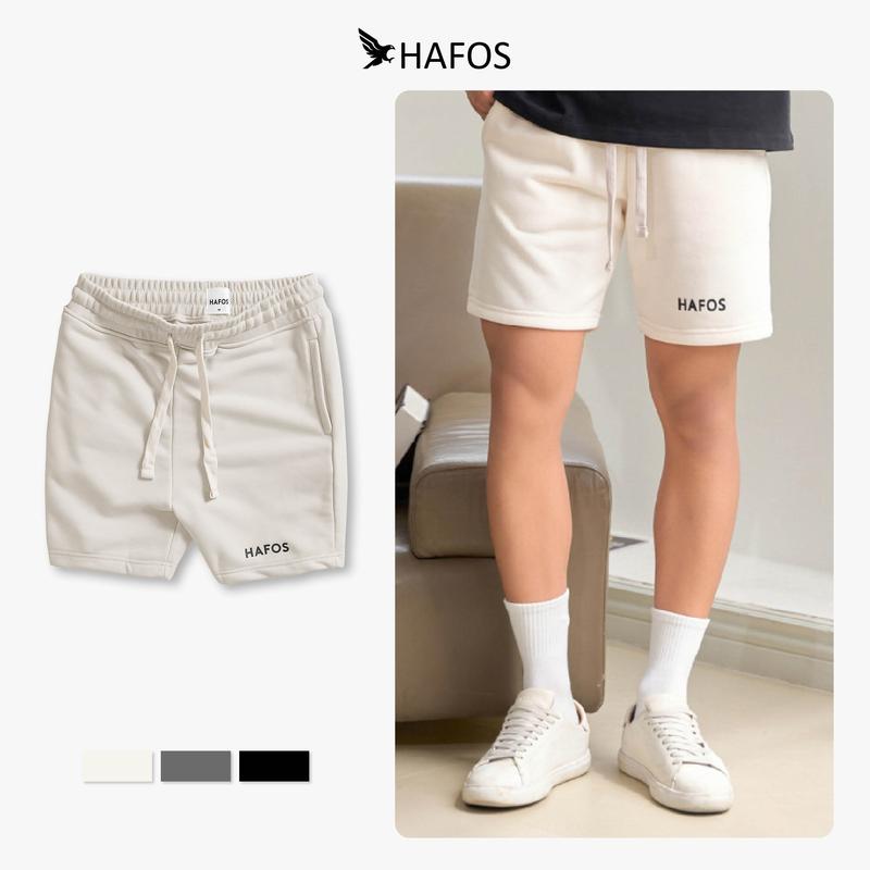Quần short nam HAFOS BASIC - Quần đùi nam chất Nỉ chân cua, mềm mịn, có túi, cao trên gối, chuẩn form Menswear Pants