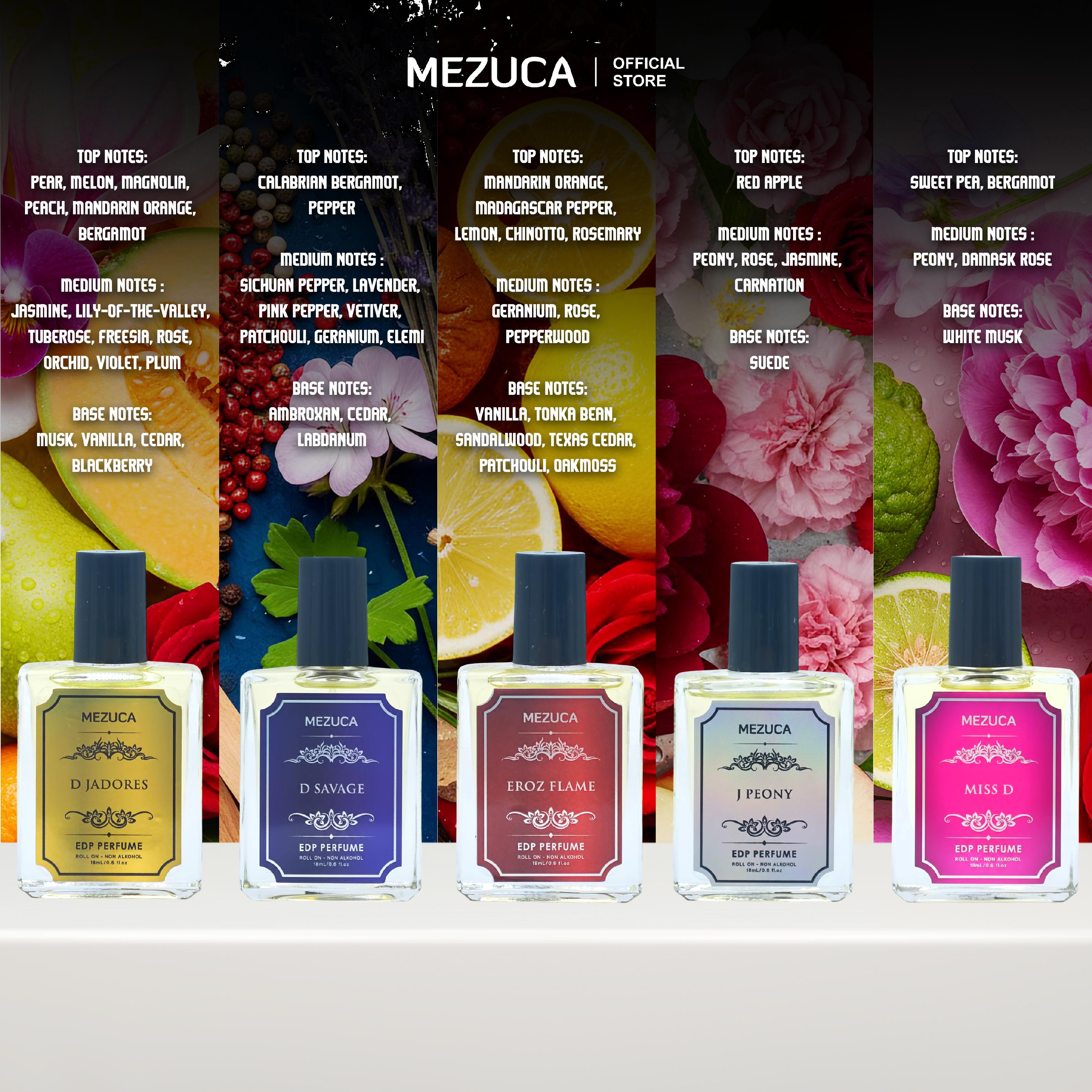 #SP [Dapat 2 Botol] Parfum Non Alkohol Mezuca Inspira Series 18mL Eau De Parfume Unisex Pria Wanita