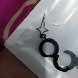 Anting Japit Motif Bintang Anti Karat Dan Luntur Untuk Pria Dan Wanita - Earrings