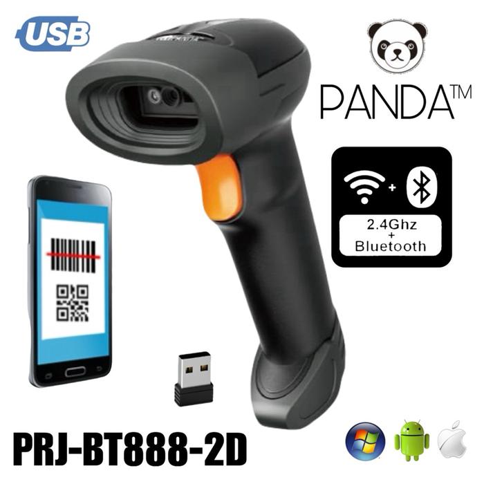 Gambar PANDA PRJ-BT888-2D Pemindai Barcode Nirkabel 2D dengan Bluetooth 4.0+ dan Koneksi 2.4G untuk QR Code dan E-Faktur - Not Specified dari PANDA-TM Kota Administrasi Jakarta Barat Tokopedia
