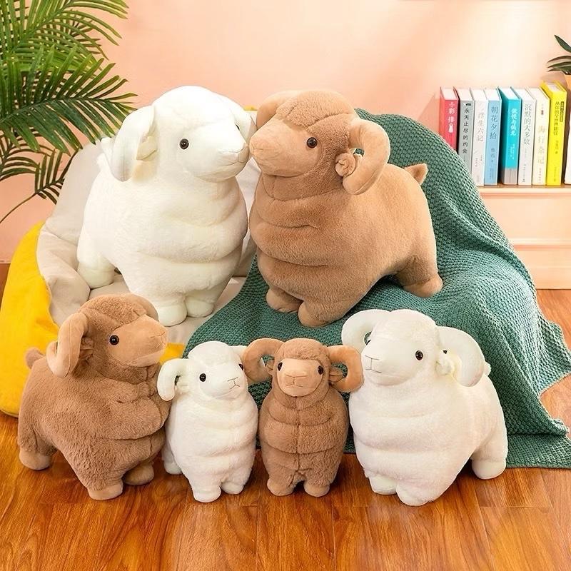Form mập cừu sừng cao 50 cm chuột ngủ hamster Thú Bông Thú Nhồi Bông Đồ Chơi Toy