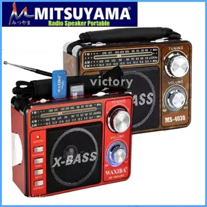 Radio SN-4020BT Sepeaker Klasik Fm Am Sw Bluetooth USB Micro Sd Player Ada Senter Bisa Cas