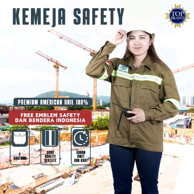 Wearpack Safety Atasan Kerja Lapangan Lengan Panjang 1