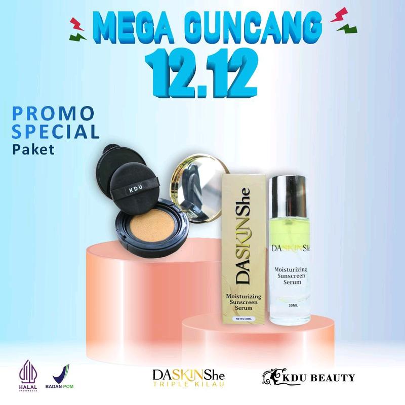 Glass Skin Cushion KDU Beauty dan 1 SUNSCREEN 3 LAYER Daskinshe 5