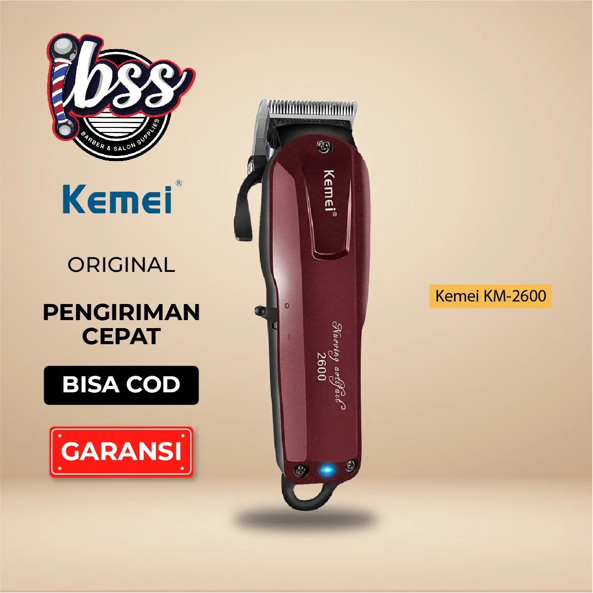 Kemei KM-2600 MESIN CUKUR RAMBUT