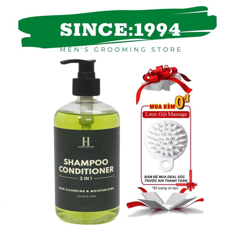 Dầu gội xả nam 2 in 1 Saigon Hustlers Shampoo & Conditioner 500ml