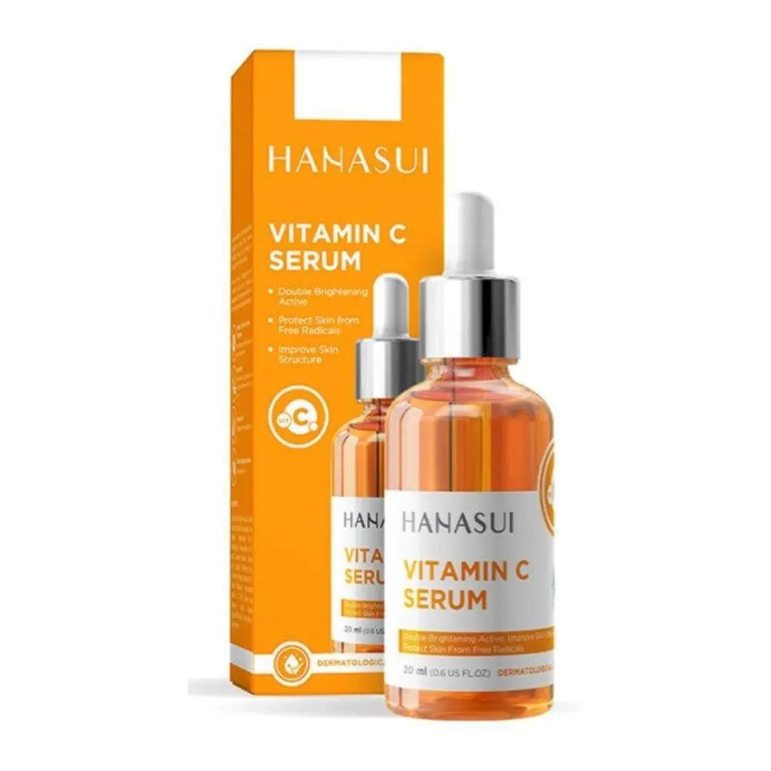 Serum Vitamin C Hanasui - Mencerahkan & Pudarkan Bintik Hitam 2% Vitamin C 2% Niacinamide 1% Betaine - Wajah, Pencerah