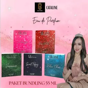 (55 ML PAKET GLAM) PAKET USAHA GLAM GLAMOUR 5 BOX 55 ML FREE 8 TRAVELSIZE