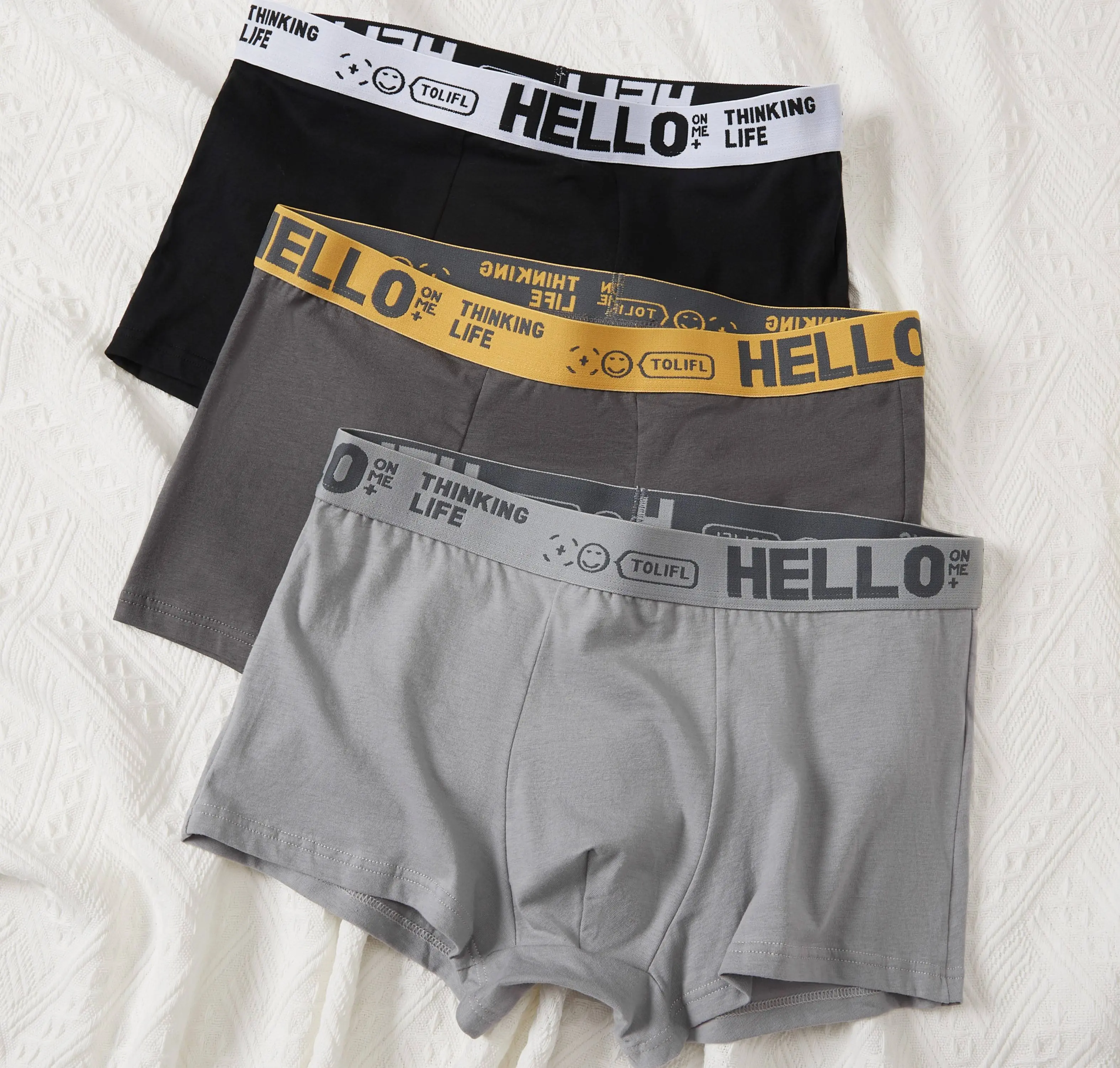 MH-3PCS-TRUNKS BRIEFS celana dalam cowok sport boxer Seamless Pendek Katun Dewasa Pria BOXER