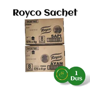 Royco 8gram Ayam & sapi 1 Dus isi 576 sachet Penyedap masakan Enak