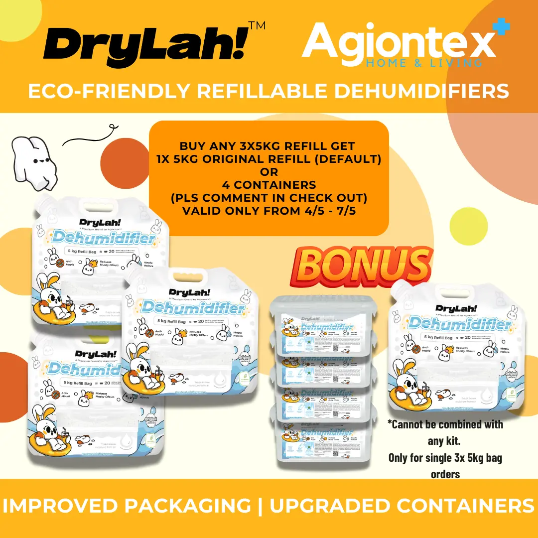 AGIONTEX Drylah! Eco-Friendly Dehumidifier Moisture Absorber for Cabinet Wardrobe