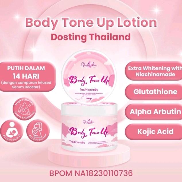 Body Tone Up Dosting Glawfyskin 200gr | Lotion Pemutih Dosting Thai Untuk Memutihkan BPOM 0