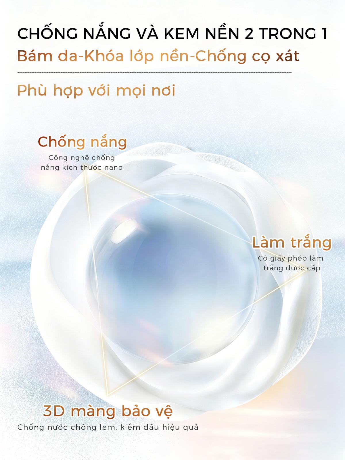 Hình ảnh Lâu Trôi Makeup Chống Nắng「Chai Lùn Bạc」Kem Nền DOPI SPF30 PA+++ Chống Mồ Hôi, Che Phủ Nhẹ Nhàng, Kiềm Dầu, Giữ nền Không Phai 35ml 7
