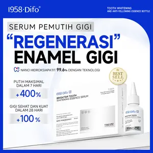 【BPOM】1958 Difo Regenerasi Enamel Gigi /Serum Pemutih /Memperbaiki Gigi / Mencegah Berlubang / Mengurangi Sensitivitas/Membersihkan Noda Gigi - 30ml x 3 pcs Kotak
