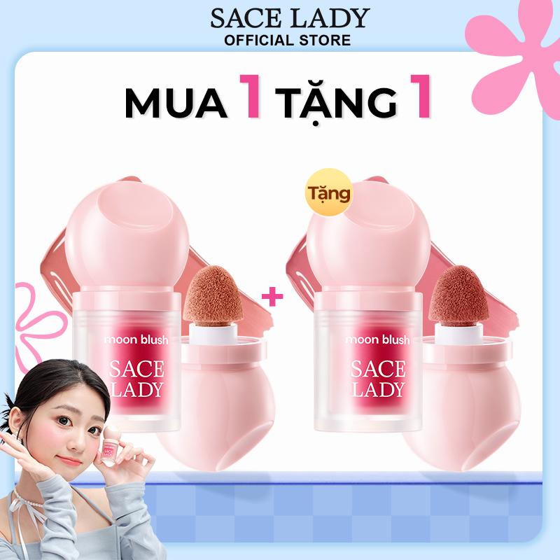 [Mua 1 Tặng 1] Phấn Má Hồng SACE LADY Dạng Kem Lâu Trôi Dưỡng Ẩm Nhẹ Giúp Khuôn Mặt Tươi Tắn 3.8g