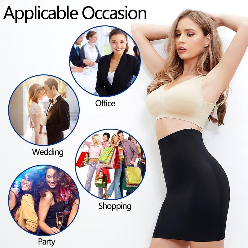 Váy Nửa Trượt, Dành Cho Phụ Nữ, Định Hình, Cạp Cao, Váy Lót, Dụng Cụ Định Hình Cơ Thể, Nâng Mông Women Kem 7