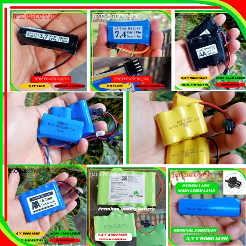 Batre mobil remote control original produk batre mainan mobil remote batrai mobil remote control batre rc baterai rc batterai mobil remote control batterai cas mobil remote control 0