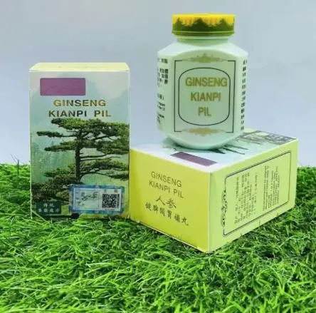Kianpi ginseng botol hijau isi 60pcs obat herbal tiongkok penggemuk badan dan penambah nafsu makan