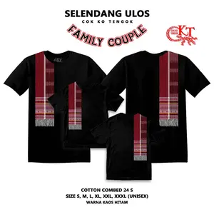 CKT Kaos Batak  Couple Pasangan/Keluarga Cok Ko Tengok Selendang A4 Katun Combed 24s Baju Distro Tshirt