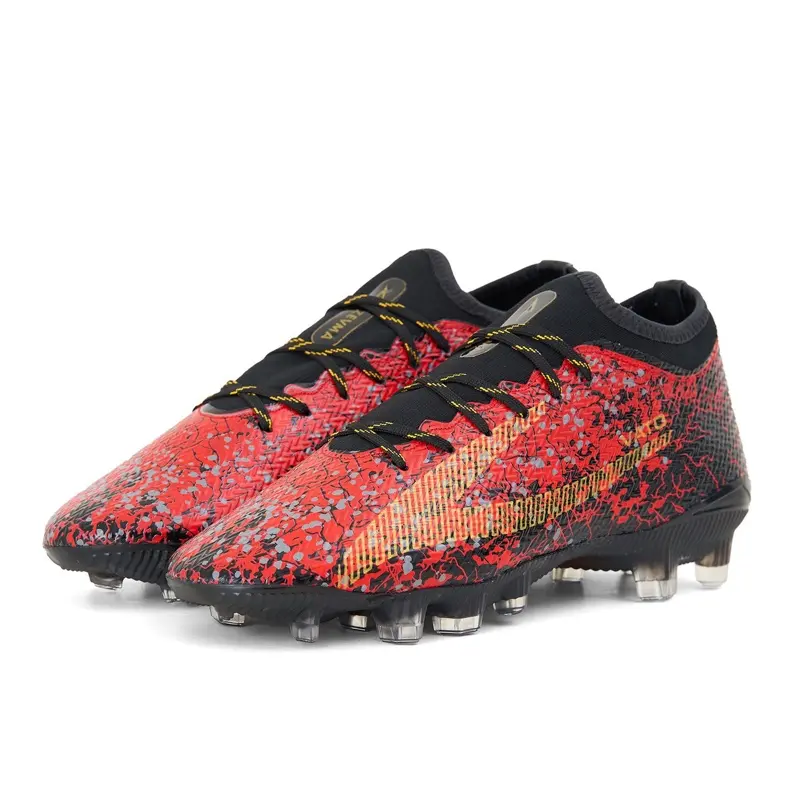 Sepatu Bola Original Zevma Vato Elite .1 Black Red Gold IC 0