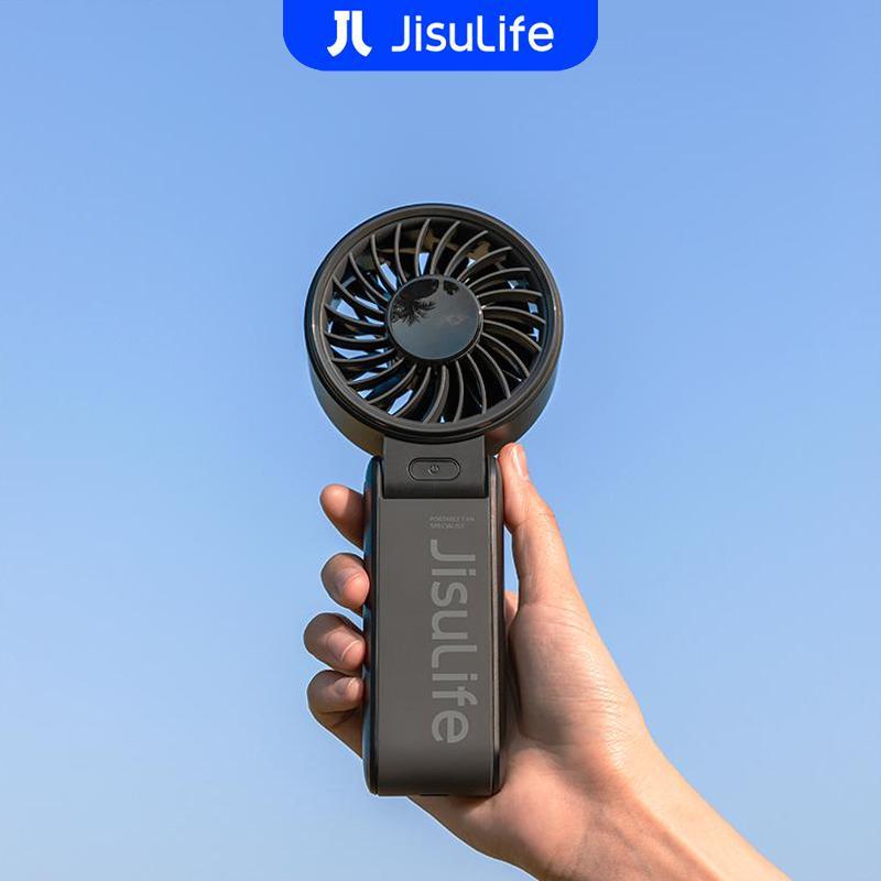 【JisuLife Quạt Mini Cầm Tay ,Có Thể Gập Lại Pin 3600 5000mAh Chạy Bằng USB 5 Tốc Độ Gió Mạnh Thích Hợp Sử Dụng Hàng Ngày