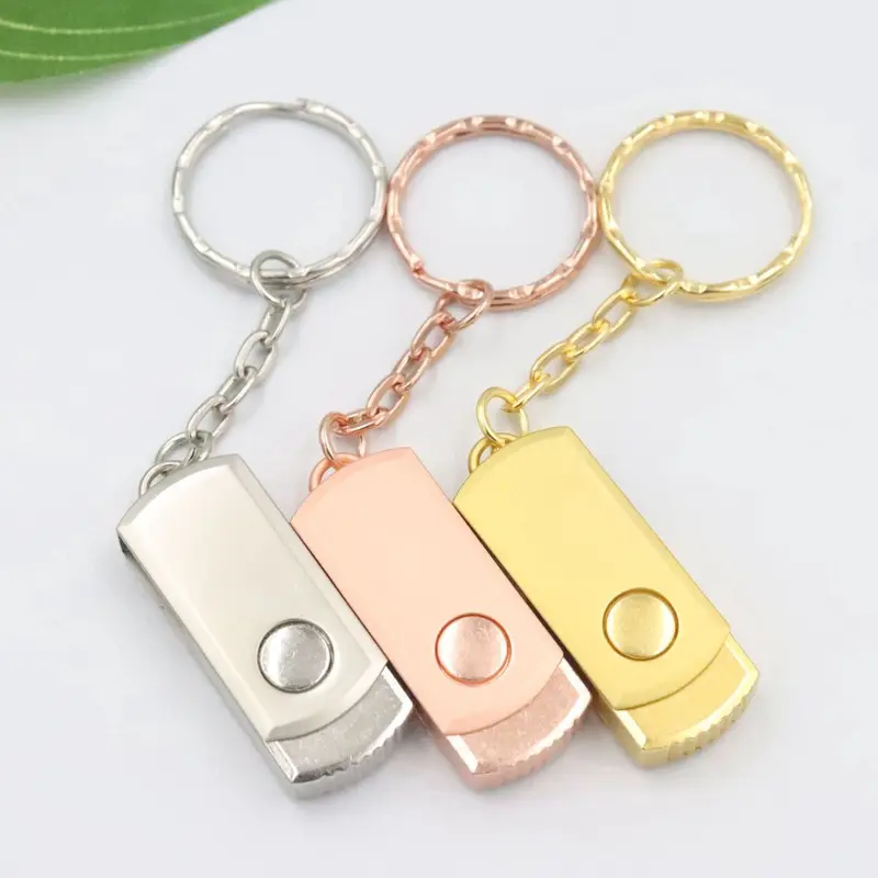 Ổ đĩa Lung Linh USB 2.0, Chất liệu kim loại, Dung lượng: 1GB-128GB, Màu sắc: 3 tùy chọn, Công suất thực, Tốc độ cao, Thiết kế bền 3