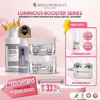 Gambar MS GLOW BEAUTY New Paket Booster Series - Whitening Acnezone Ultimate White Cell DNA Luminous Booster untuk Kulit Sehat Wajah Pencerah Acne - Whitening Booster dari MS GLOW JKT Kota Administrasi Jakarta Timur 5 Tokopedia