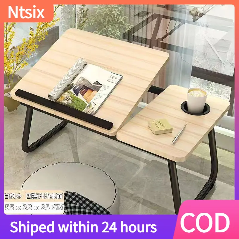 Dormitory bed desk Study desk Student bed with a small desk Tablet laptop can be raised and lowered folding table