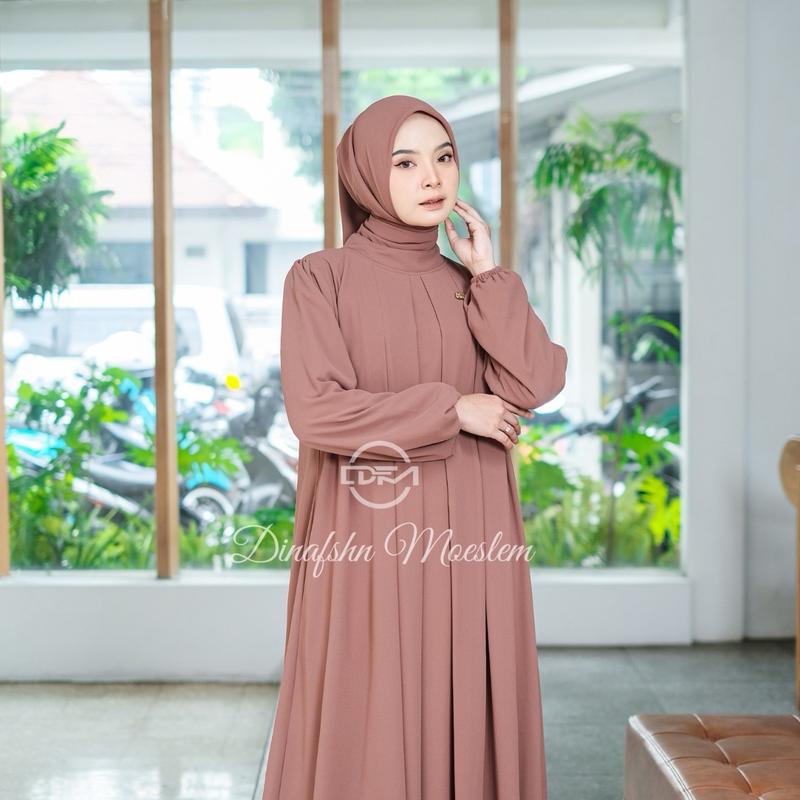 DFM - Jasmine Set Gamis Abaya Wanita Terbaru - Ceruty 6