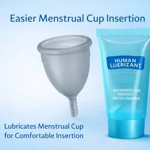 pelicin pemasangan menstrual cup berbahan dasar air isi 25ml, tidak lengket dan iritasi