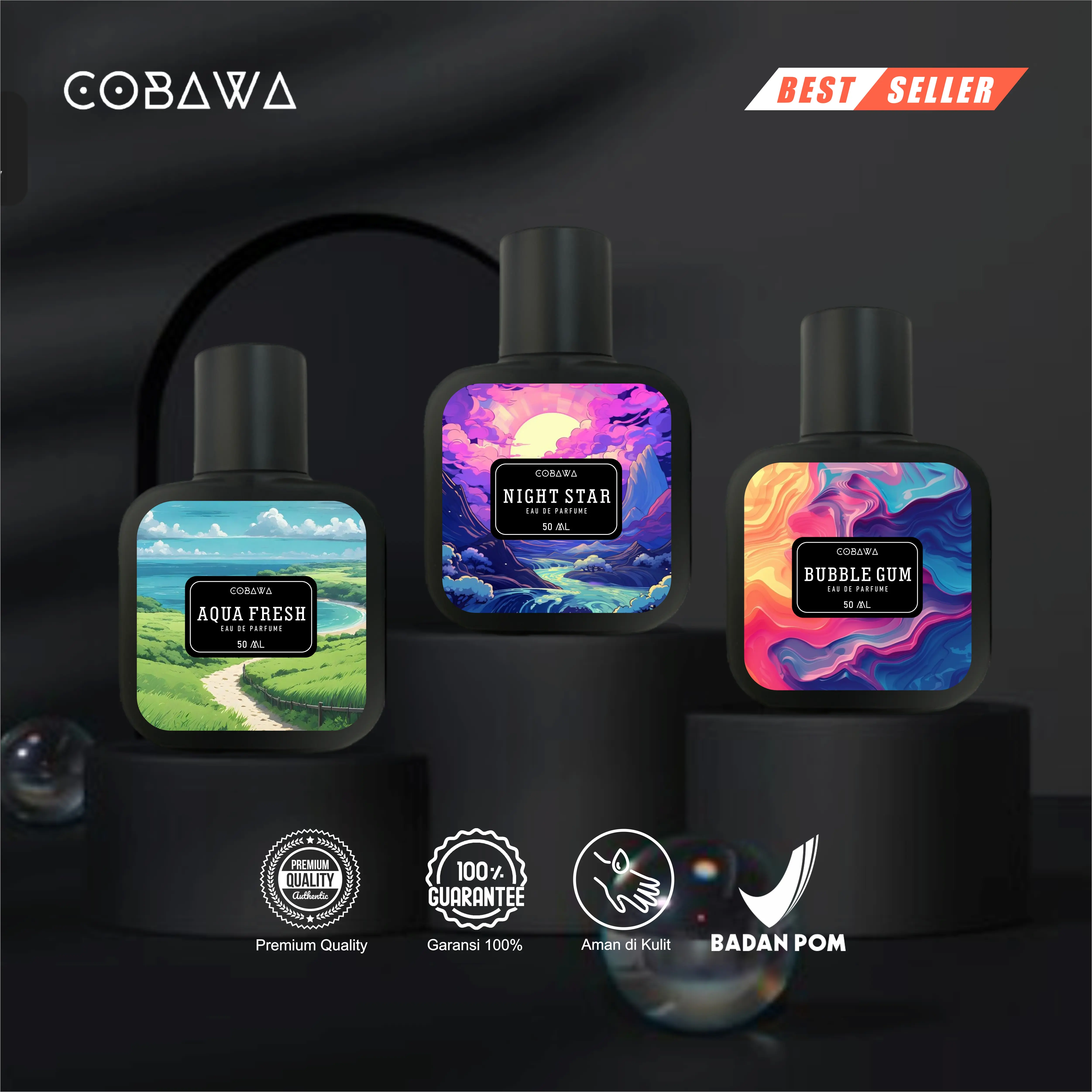 PARFUM SPECIAL Cobawa Eau De Parfume 50 ml Parfum Cowok Perfume Tubuh Wangi Perempuan Pria