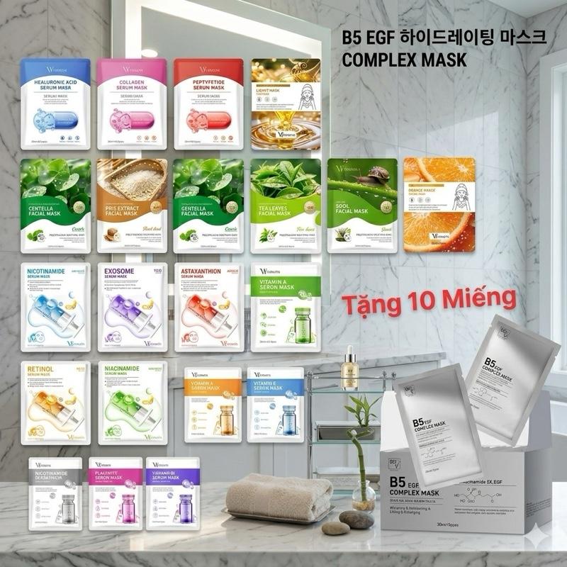 Mặt nạ dưỡng da cao cấp , mix phù hợp với mọi loại da , trắng sáng đều màu, căng bóng mịn màng Skincare