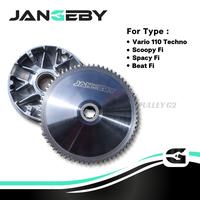 Gambar PULLEY CUSTOM BEAT FI SCOOPY FI VARIO 110 FI (STATER KASAR) GFM JANGEBY G2 dari Proper Racing Line Kota Administrasi Jakarta Utara 1 Tokopedia
