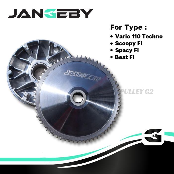 Gambar PULLEY CUSTOM BEAT FI SCOOPY FI VARIO 110 FI (STATER KASAR) GFM JANGEBY G2 dari Proper Racing Line Kota Administrasi Jakarta Utara Tokopedia