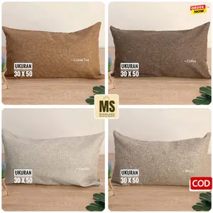 Sarung Bantal Kursi uk 30 x 50 Bahan Kain Fabric Tebal Sofa