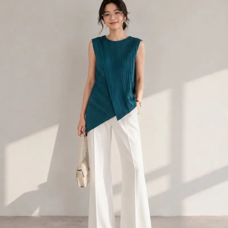 Dear Mirae - Noelle Top | Blouse Atasan Wanita / Plisket / Korean Style / Casual Elegant Premium