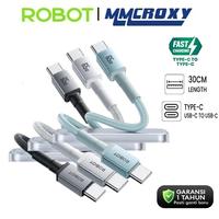 Gambar Robot RSCC30 Kabel Data Charger USB Type C to C Fast Charging 65W - Hitam dari MMCROXY Kota Administrasi Jakarta Pusat 1 Tokopedia